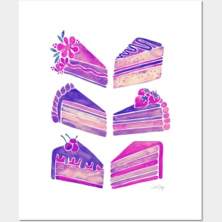 Unicorn Cake Slices Posters and Art